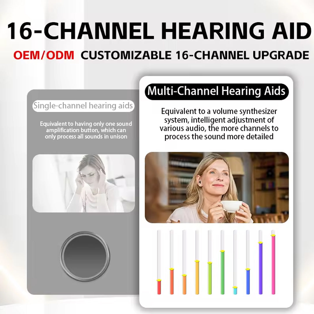 OTC ITE Rechargeable Bluetooth Hearing Aids