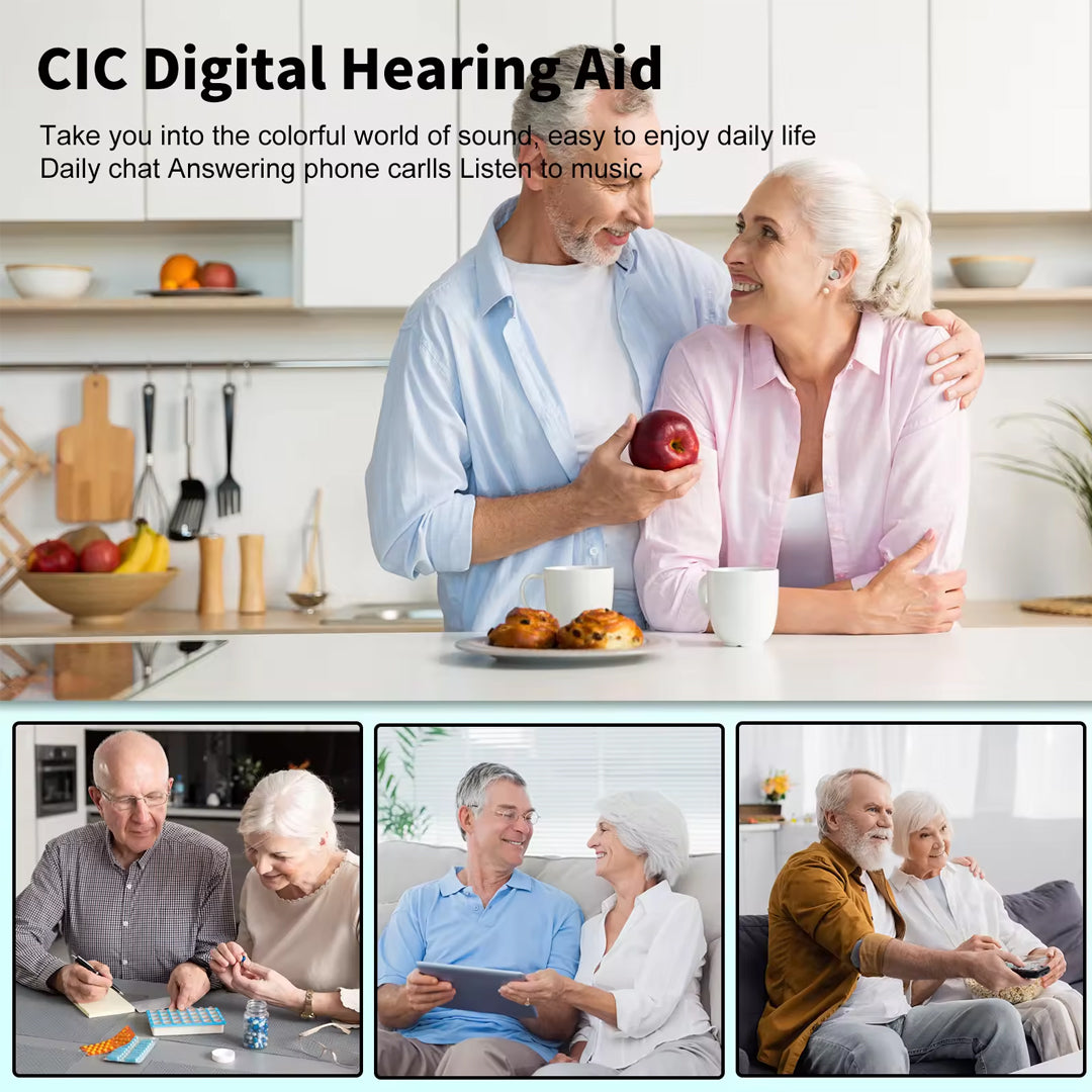 OTC ITE Rechargeable Hearing Aids w/ Amplifier