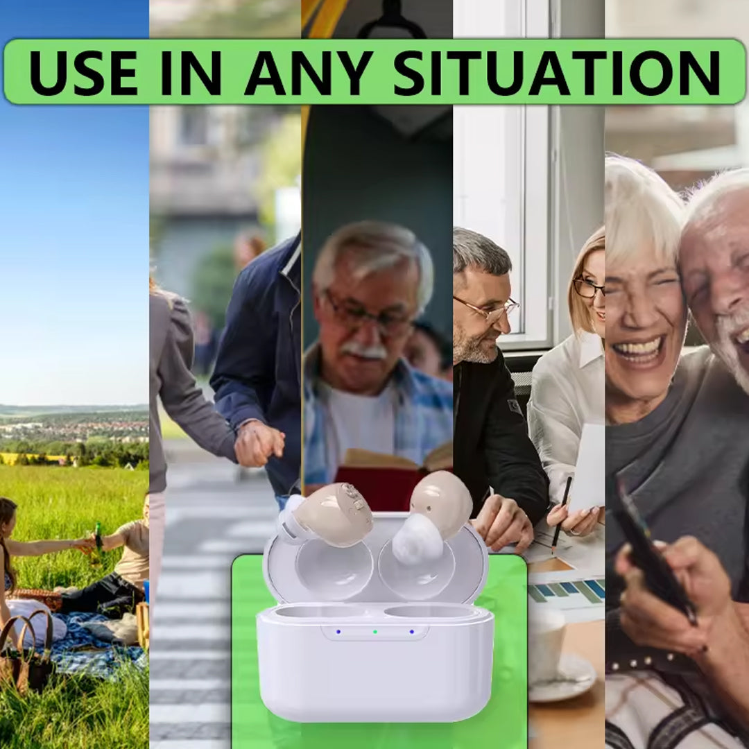 OTC ITE Rechargeable Wireless Hearing Aids