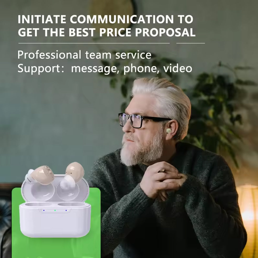 OTC ITE Rechargeable Wireless Hearing Aids