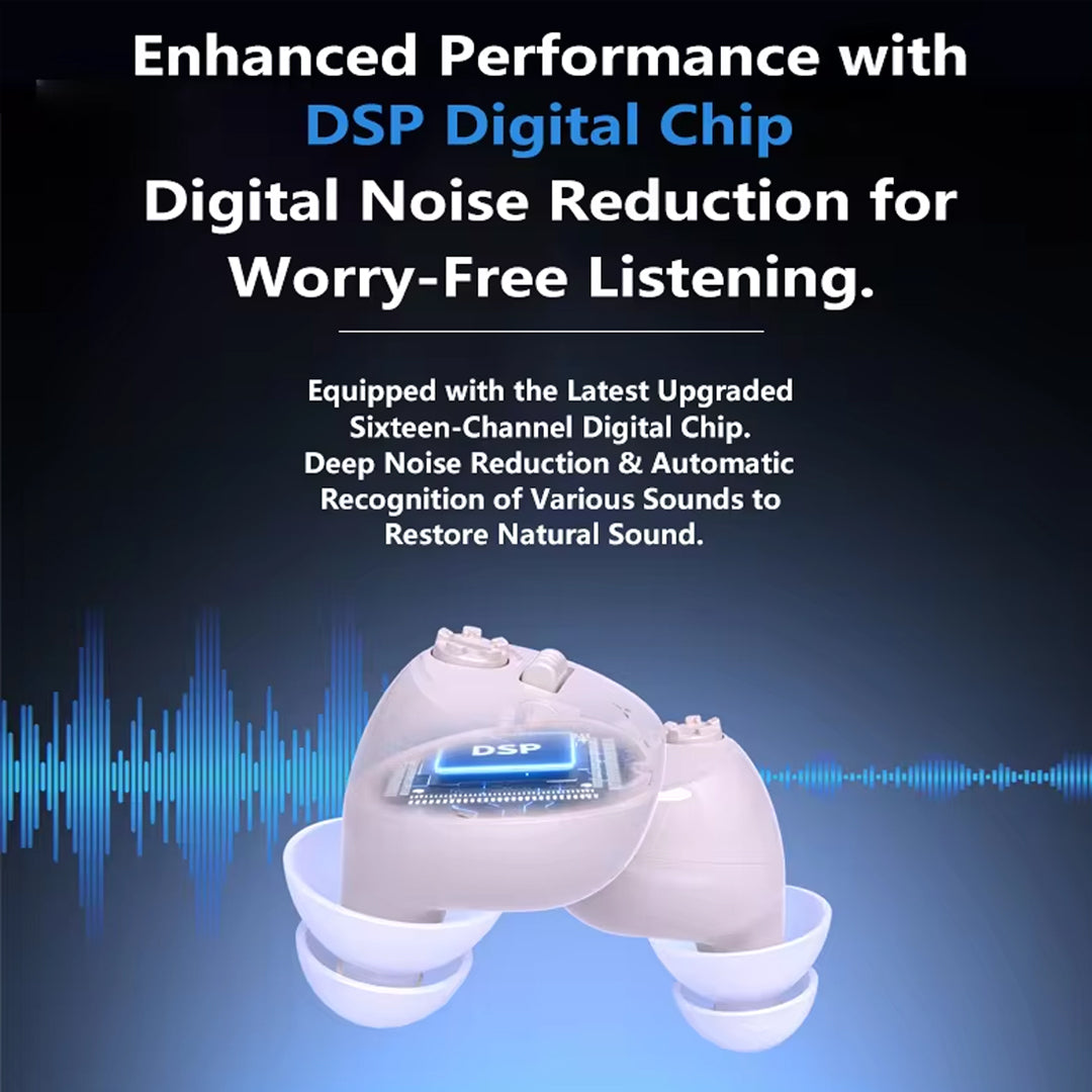 OTC ITE Rechargeable Wireless Hearing Aids